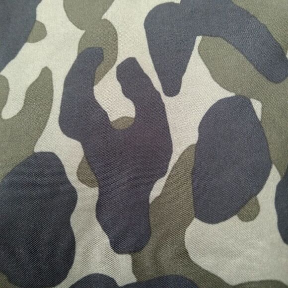 Victoria's Secret PINK Green Camo Leopard Print Zip Up Anorak Jacket Women's XS - Picture 11 of 12